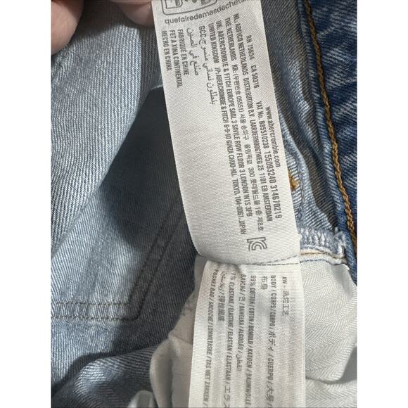 Abercrombie & Fitch Women’s The 90s Relaxed Jean High Rise Curve Love Size 30/10 - Picture 7 of 10